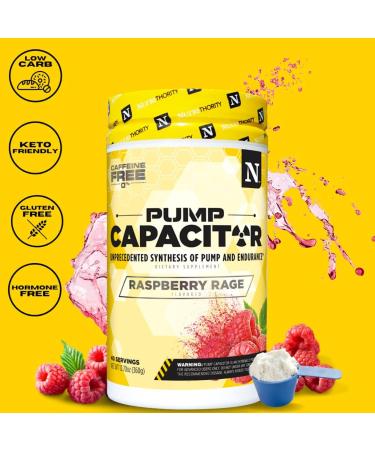 Nutrithority Pump Capacitor Non-Stimulant Sugar-Free Pre Workout for Men & Women Unflavored 40 Servings - Nitric Oxide Booster Intense Focus Powerful Pumps & Strength Gains - Buy Online on GoSupps.com