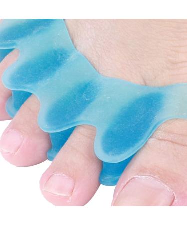 4 Pairs Bunion Toe Corrector - Easy to Clean, Reduce Pressure, Correct Toes for Eversion and Overlapping Toes (Blue, One Size) - Buy Online on GoSupps.com
