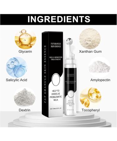 S rum de traitement Milia Remover traitement des taches pour une peau claire s rum contre l'acn pour les yeux et le visage facile porter (2pcs) - Buy Online on GoSupps.com
