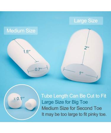Bukihome Gel Toe Caps (12 Pcs) - Enhanced Silicone Protectors w/ Aloe Extract (8 Pcs) - Buy Online on GoSupps.com