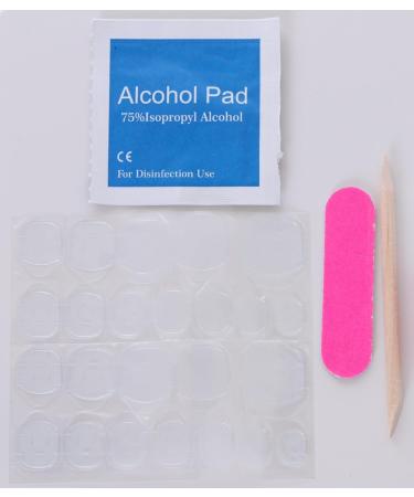 PN-014 Press-On Nails Lacquered 10 Pieces Reusable False Nails Y2K Pastel Goth Disc Crystal Stones Blue - Buy Online on GoSupps.com