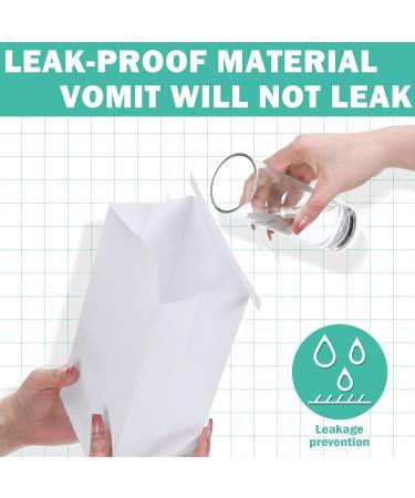 250 Pack Disposable Vomit Bags - Sealable Sickness Bags for Kids & Travel - Emesis Bag for Motion & Pregnancy Sickness - White 9.45 x 4.92 x 3.15 - Buy Online on GoSupps.com