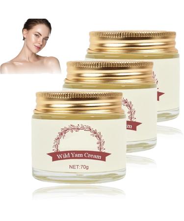 Wild Yam Cream, Organic Annas Wild Yam Cream for Women Promoting Perimenopause and Menopause, Supports All Skin Types (3 pcs)