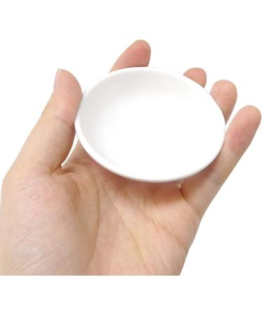 Honbay 10PCS Plastic White Round Watercolor Paint Palette - Small Dipping Bowls for Painting and Cooking - Buy Online on GoSupps.com