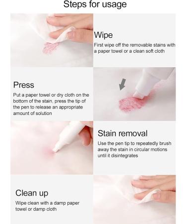 Stain Remover Pen for Clothes 10ml Portable Mild Emergency Bleach Pen Stain Remover Bleach Stick Stain Remover Travel Size for Clothes and Laundry - Buy Online on GoSupps.com