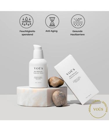 Pure 8x Hyaluronic Acid Serum with Argireline Matrixyl | 50 ml | + Niacinamide + 8x Peptides Anti-aging | Vegan Clean and Natural Moisturizer by VO S skincare - Buy Online on GoSupps.com