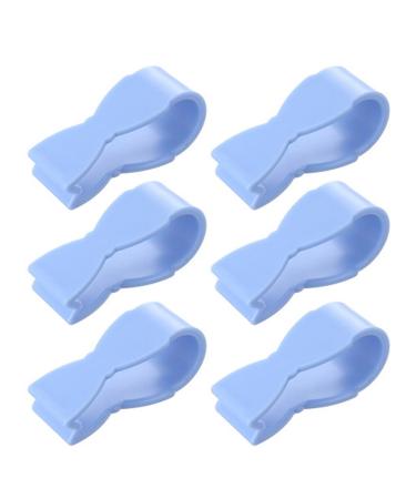 Bephible towel safety clips bedding fastening clip 6 pieces fastening reusable elastic kitchen prevented slipped down slippery gray