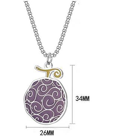 JOHLCR Anime ONE PIECE Cosplay Necklace Pendant Anime Character Accessories Devil Fruit Halloween Carnival Party Dress Up Props Gifts for Men Women Kids Manga Fans - Buy Online on GoSupps.com