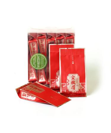 GOARTEA Th Noir Jinjunmei Black Tea 80pcs 5g Supreme Fujian Jinjunmei Eyebrow Chinese Black Tea Loose Leaf - Golden Buds