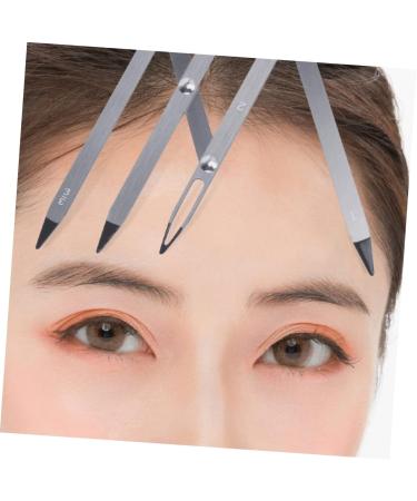 Beavorty 3 pcs tattoo eyebrow ruler mold kit Stainless Steel Eyebrow Ruler Tool eyebrow microblading ruler - Buy Online on GoSupps.com
