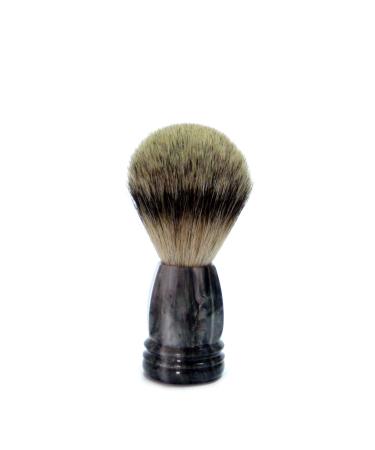 Golddachs shaving brush plastic grey-marbled 100% badger hair
