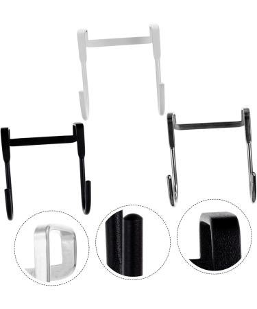 Cabilock 3pcs Hook up Over Door Towel Rack Metal Over Door Hooks Solid Hook On The Door Hanger Door - Buy Online on GoSupps.com