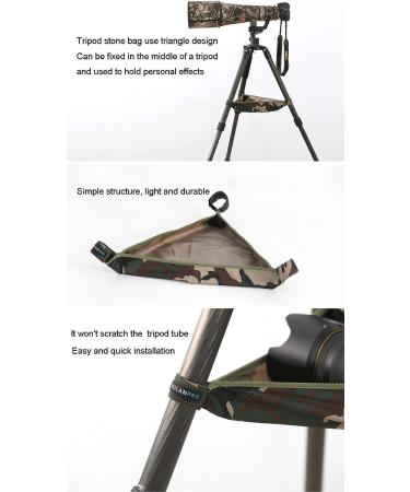 ROLANPRO Tripod Stone Bag Case - Army Green Camouflage | Multi-function Tripod Butler Stone Pouch for Benro, Manfrotto, Gitzo, Velbon LVG - Buy Online on GoSupps.com