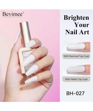 Quick Dry Milky White Nail Polish - Air Fast Drying Water-Based Fingernail Lacquer Non-Gel 12ML | Perfect for Summer Nail Art - Buy Online on GoSupps.com