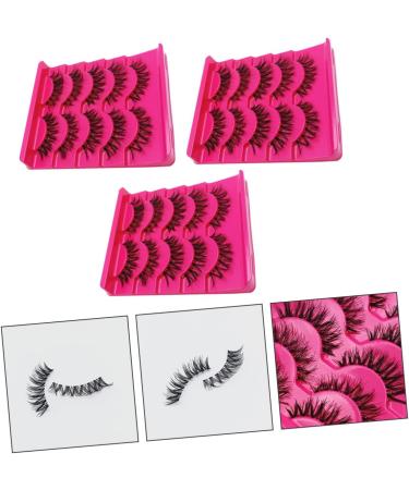 Angoily 45 Pairs Fake Eyelashes Fake Bottom Lashes False Eyelashes Bulk Lash Magnetic Eyelash Artificial Eyelash Faux Lashes Fluffy Supplies Transparent Stalk Handmade Hair Dense A539 - Buy Online on GoSupps.com