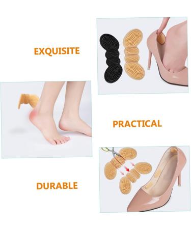 Beaupretty 4 Pairs Butterfly Heel Grips Durable Adhesive Heel Pads & Cushion Inserts for Women Silicone Heel Protectors (10x4CM - Buy Online on GoSupps.com