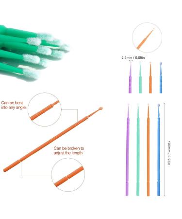 400pcs Colorful Toothbrush Swabs - Disposable Dental Materials for Enhanced Oral Care | International Shipping Available - Buy Online on GoSupps.com