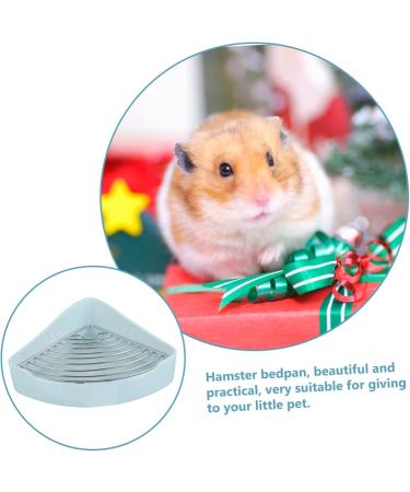 HANABASS Small Pet Ceramic Toilet Rabbit Litter Tray Chinchilla Potty Tray Rabbit Toilet Cat Toilet Ceramics 24x18.5cm Sky-blue - Buy Online on GoSupps.com