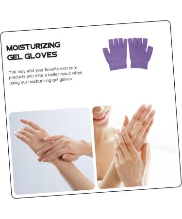 minkissy 1 Pair Gel Moisturizing Gloves Knitted Typing Gloves Fingerless Moisturizing Gloves Overnight Moisturizing Gloves Winter Gloves Men Silk Spa Moisturizing Socks Purple Dipping Miss - Buy Online on GoSupps.com