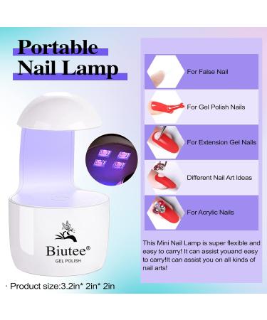 BIEUTEE NAGE TIPS SET - 500 Nail Tips with Glue for Gel Nails Mini UV Lamp & Nail Tools | Perfect Press-On Nails - Buy Online on GoSupps.com
