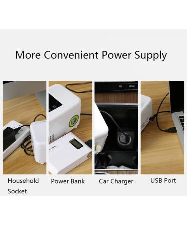 Insulin Refrigerated Box Portable USB Rechargeable Car-Mounted Drug Refrigeration Small Refrigerator Intelligent Temperature Control White - Buy Online on GoSupps.com