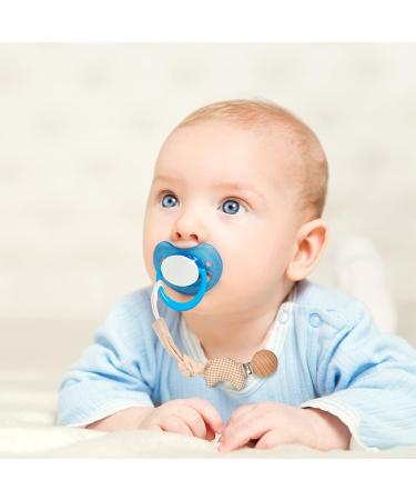 Fanshionide Wood Pacifier Chain - 3 Stick Baby Nuckle Chain with Cute Knitted Cartoon Straps for Boys & Girls - BPA-Free Newborn Accessories - Buy Online on GoSupps.com