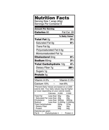 TUMAROS 9 Grain with Chia Wraps - 8 Count (Pack of 6) - Buy Online on GoSupps.com