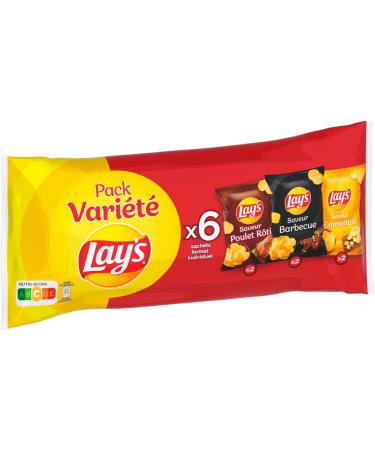 Lay's Chips Pack Vari t 6 sachets 160g (Lot de 4) - Buy Online on GoSupps.com