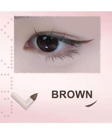 Aelln Precision Eyeliner Stamp Eyeliner Stamp Waterproof Liquid Liner Lightweight and Portable Design Precision Tip for Smooth Application 105ml +105ml for Women Brown - Buy Online on GoSupps.com