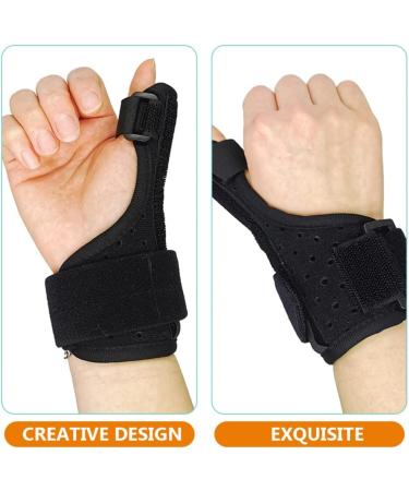 GLEAVI Thumb Brace Splint - Left Hand Support for Men & Women | Durable Composite Cloth & Steel Plate Hand Splint - Buy Online on GoSupps.com