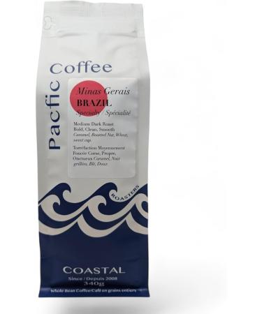 Pacific Coffee Roasters Minas Gerias Brazil Specialty Grade Coffee Medium Dark Roast 340g Brazil Rain Forest 340 g (Pack of 1) - Buy Online on GoSupps.com
