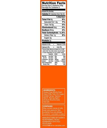 Nairn's Gluten Free Original Oat Grahams - 3 Packs, 5.64 oz | Delicious and Healthy Snack Option - Buy Online on GoSupps.com