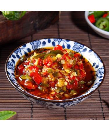Double color chili sauce50g/can garlic chopped chili sauce Hunan specialty colored chili sauce mixed Noodles chili sauce Pickles noodles sauce pickled pepper seasoning (2 can) - Buy Online on GoSupps.com