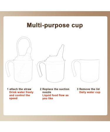 Adult Sippy Cups Spill Proof - 300ml Lightweight Drinking Cup for Adults Handicapped Accessory for Adults Limited Mobility Elderly Care Handicap Cup for Adults Lxury - Buy Online on GoSupps.com