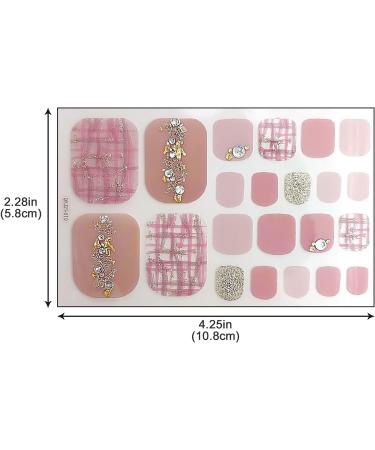 Self-Adhesive Toe Nail Stickers - Summer Star & Moon Designs | DIY Toenail Art with Nail Files - Shop Now! - Buy Online on GoSupps.com