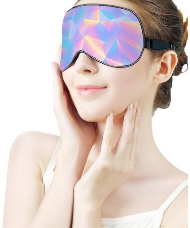 Retro 80s Style Triangular Pastel Sleep Mask - Adjustable Strap, Blocks Light - for Men and Women - Buy Online on GoSupps.com