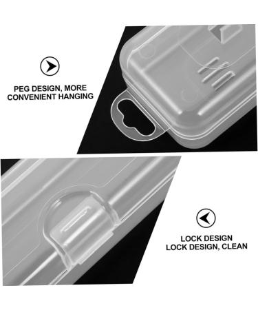 Beavorty Transparent Toothbrush Case - Universal Rectangular Travel Container | Simple Durable & Compact Design for Easy Travel - 19.8x4.6x2.8cm - Buy Online on GoSupps.com