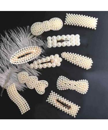 10 pieces pearl hair clip vicomea hair clip hair clipping hair clipping haircutts hair accessories for women and girls party wedding daily wear