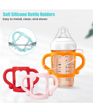 NASHARIA Baby Bottle Holder 6 PCS Multicolor - Hands-Free Feeding for Dr. Brown's Baby Bottles - BPA-Free Easy Grip Design - Buy Online on GoSupps.com