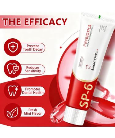 OIXYAZ OIXYA SP6 Whitening toothpaste contains probiotics to whiten and care for teeth thoroughly clean disinfect and freshen breath 100 g - Buy Online on GoSupps.com