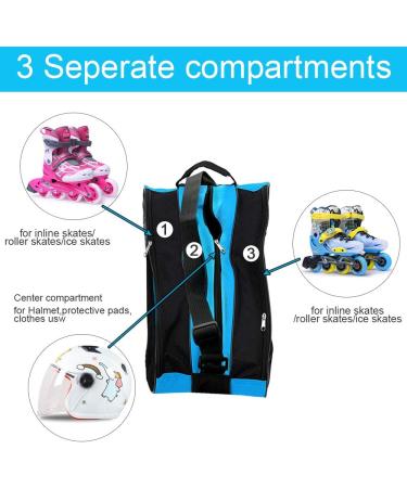 Buy Perfetsell Adult Roller Shoes Bag | Ice Skate Hockey & Ski Shoe Bag with Adjustable Carrier & Ice Cream Pocket - Perfect for Men & Women - Buy Online on GoSupps.com
