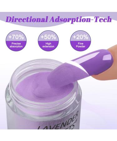 Lavender Violets Dip Powder Nail Kit - 6 Bright Neon Colors for French Manicure & Nail Art J222 - Buy Online on GoSupps.com