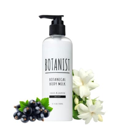 Botanist Moisturizing Body Lotion Botanical Soothing Body Milk for Sensitive Dry Skin Natural & Organic Japanese Skin Care Cassis & Jasmine Moist 8.1 Fl Oz/ 240mL