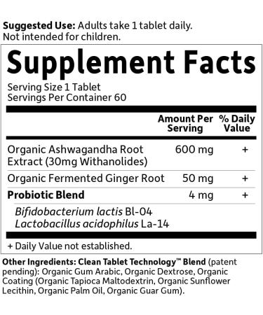 Buy Garden of Life MyKind Organics Ashwagandha Stress & Mood - 60 Vegan Tablets - Buy Online on GoSupps.com