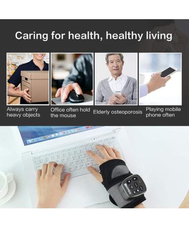 Wrist Brace with Electric Vibration Massage and Heating for Carpal Tunnel Pain Relief - Adjustable for Right and Left Hand - Buy Online on GoSupps.com