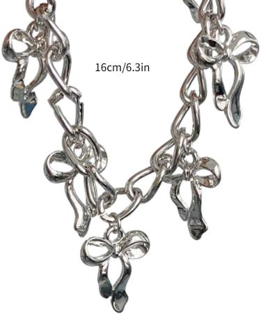 OralGos Fashion Metal Bow Pendant Bracelet - Cute Adjustable Jewelry Gift for Women & Girls - International Shipping Available - Buy Online on GoSupps.com