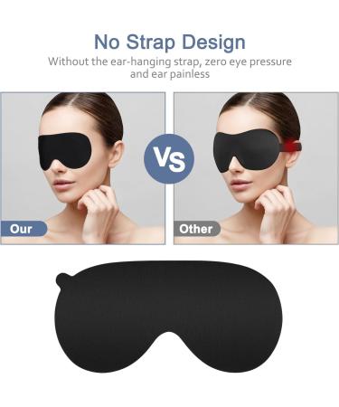 2024 Stickermask No Strap Sleep Eye Mask Light Blocking Blindfold for Travel Yoga & Naps | Ideal for Men & Women - Buy Online on GoSupps.com