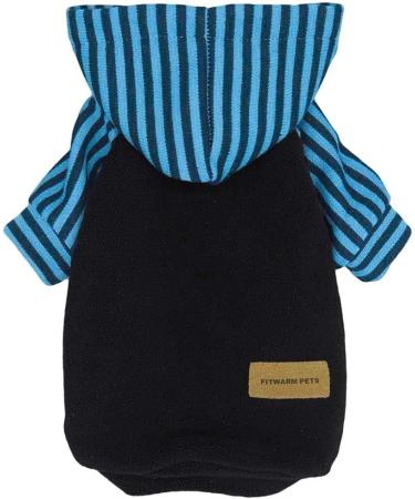 Fitwarm Black Pet Hoodie Sweatshirt for Large Dogs & Cats - Buy Online on GoSupps.com