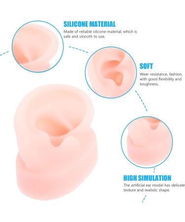 iplusmile Soft Silicone Human Ear Model - Right Ear for Hearing Aids, Earrings & Education - Flesh Color - Buy Online on GoSupps.com