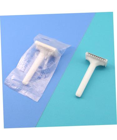 Beavorty 50 Disposable Skin Knives & Razors for Men | Body Hair & Pedicure - Premium Quality ABS White Razors - Buy Online on GoSupps.com